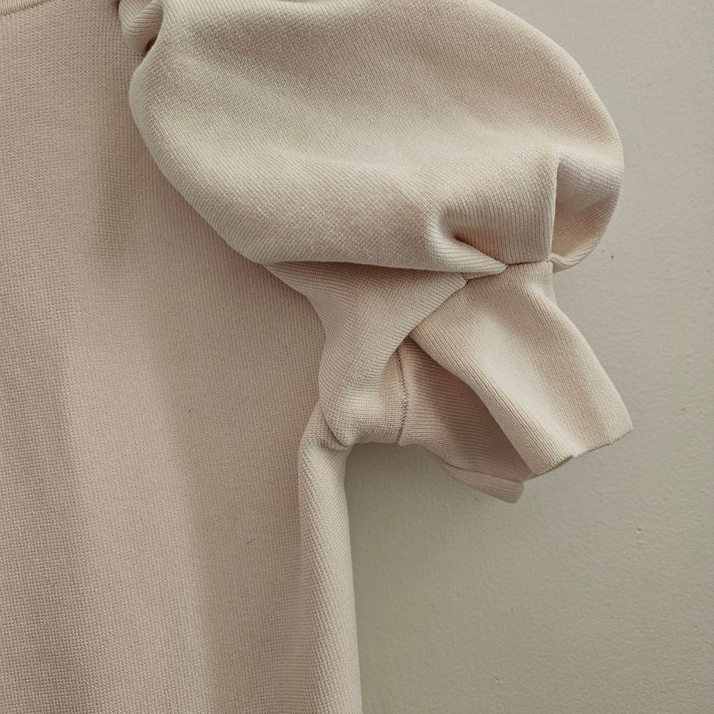 Express Cream Puff Sleeve Size Small Mini Dress - Picture 7 of 8